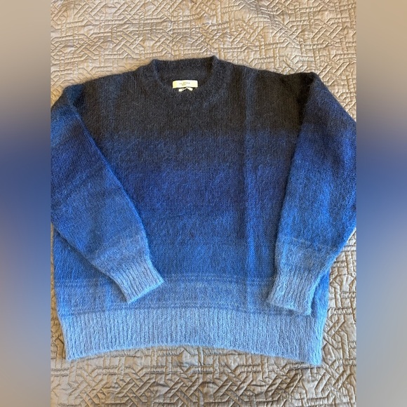 Isabel Marant Etoile  Drussell Ombré Mohair-blend Sweater Blue Size 38 - Picture 4 of 7
